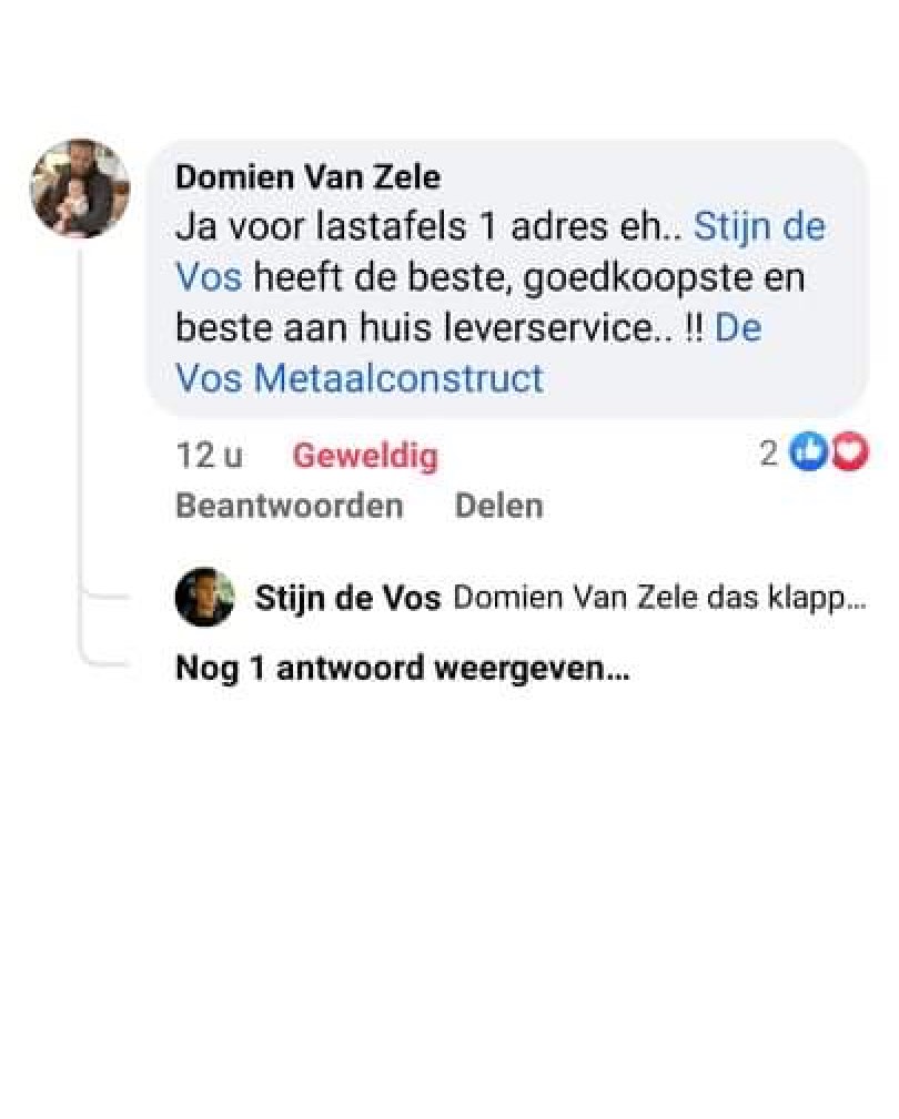 metaal bewerking tafel recentie