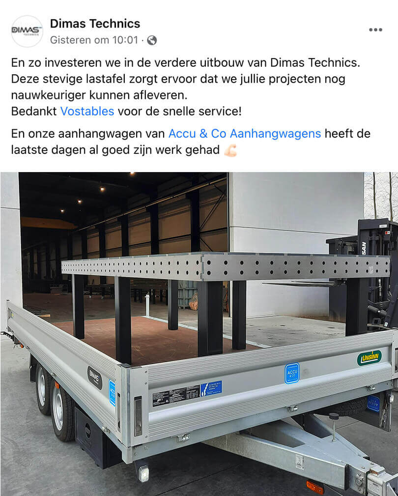 tevreden van mijn lastafel aankoop